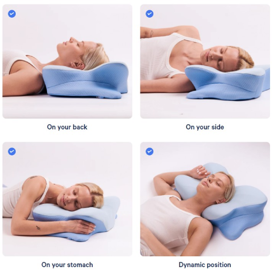How does Derila Ergo pillow work ergonomic design supporting neck alignment during sleep